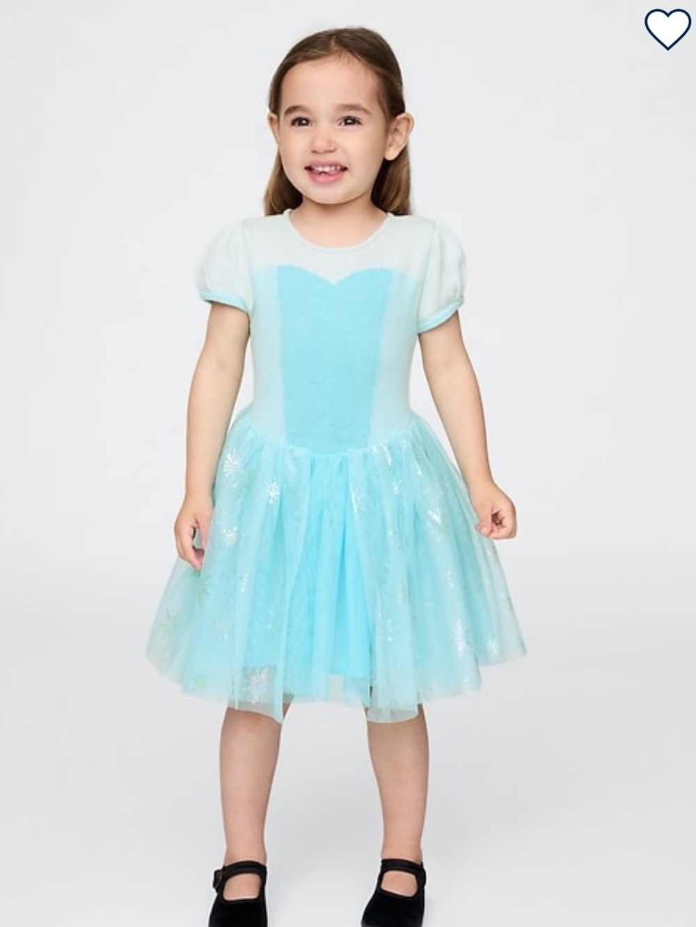 GAP Light Blue Sparkle Tulle Disney Elsa Costume Dress